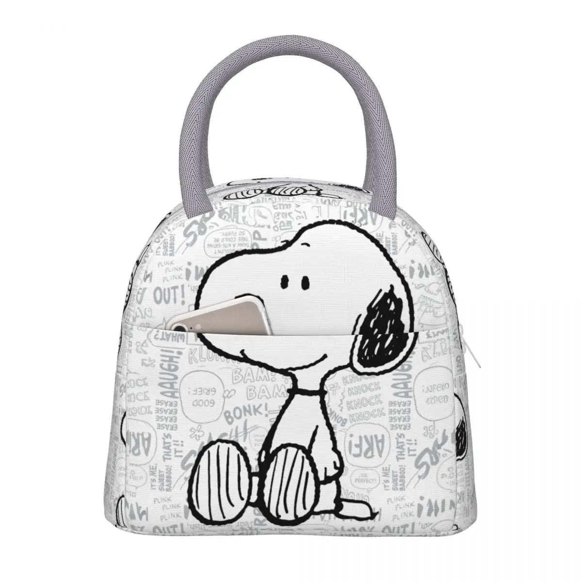 Snoopy Peanuts Insulated Lunch Bags Leakproof Meal Container Thermal Bag Lunch Box Tote School Travel Men Women