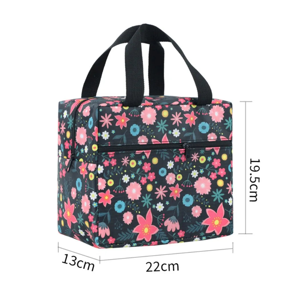 Cute Leakproof Lunch Bag Large Capacity Insulated Insulated Lunch Box Reusable Cute Animals Lunch Tote Students