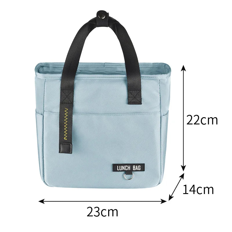 Fashionable Student Lunch Box Bag, Office Worker Lunch Box Handbag, Outdoor Insulation Bag, Fresh-keeping Ice Bag, Bento Bag
