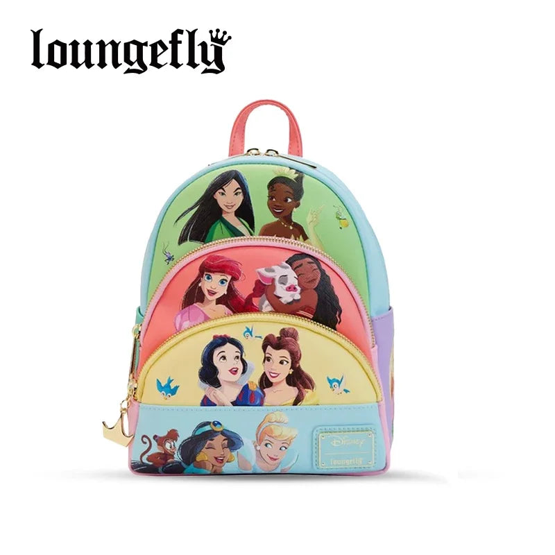 Loungefly Princess Series Manga Style Animated Collage Collection Mini Backpack