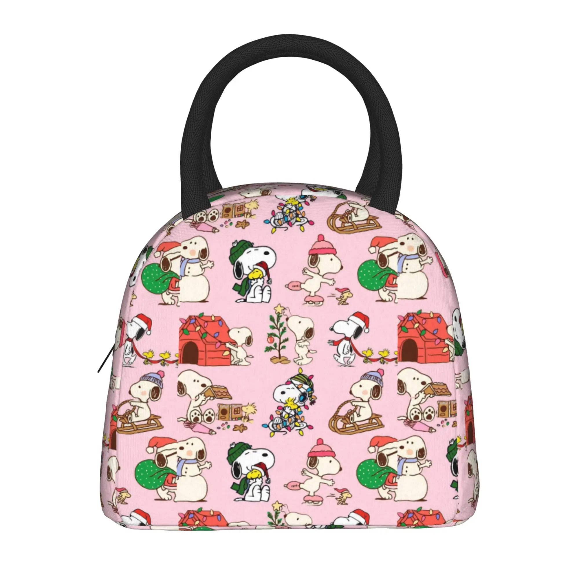 Snoopy Ice Cream Insulated Lunch Bag Cooler Bag Lunch Container Cartoon Leakproof Tote Lunch Box for Men Women Work  Picnic