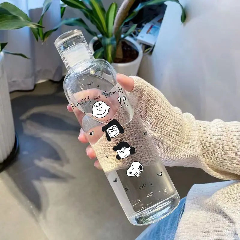 Snoopy Transparent Plastic Bottle