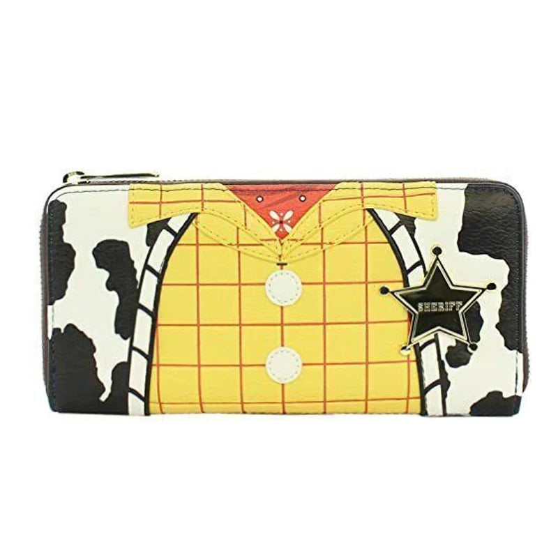 15 Styles Loungefly Marie Cat /Winnie /Belle / Eeyore / Woody/ Floral Flap Zip Around Mini Wallet