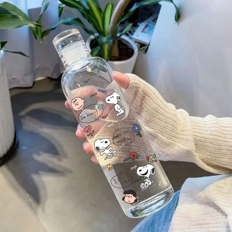 Snoopy Transparent Plastic Bottle