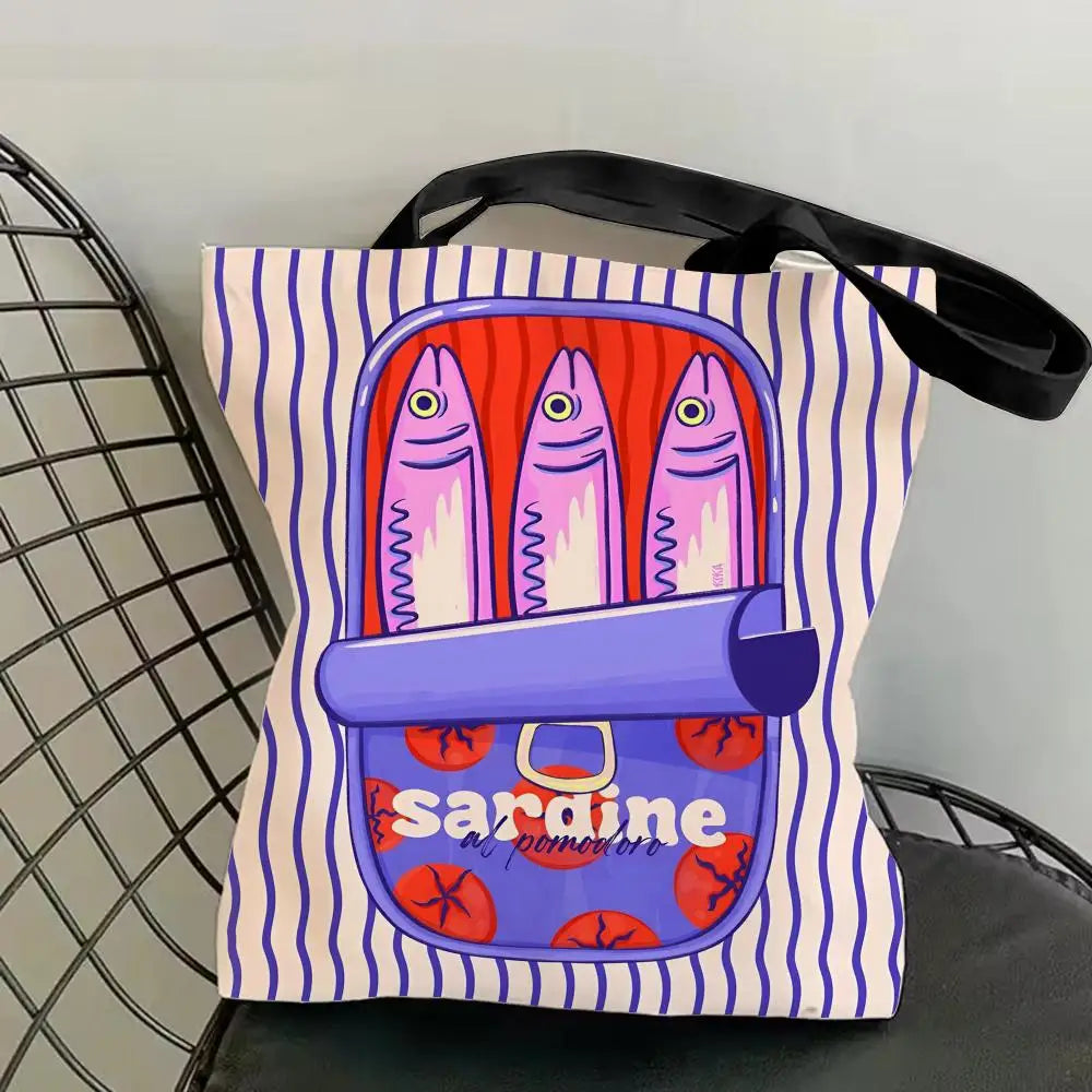 Sardine Can Canvas Tote Bag