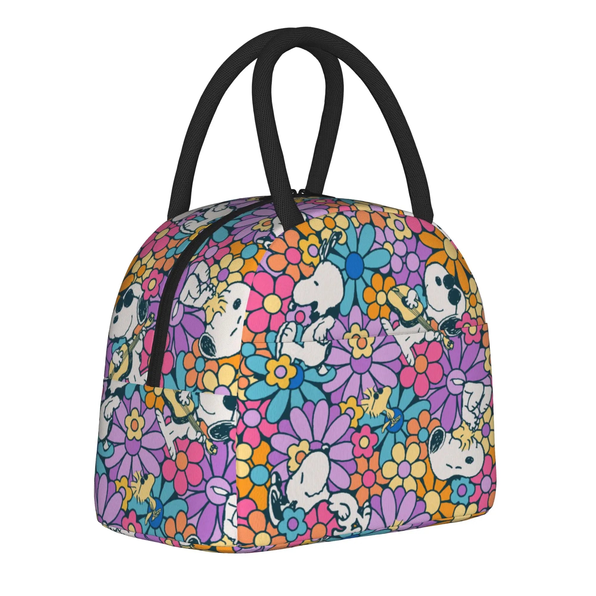 S-Dog-Snoopies Cartoon  Insulated Lunch Bag Cooler Bag Lunch Container  Leakproof Lunch Box Tote for Men Women Office  Picnic