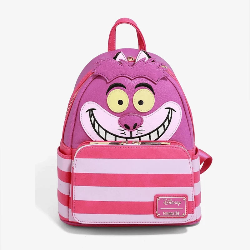 Loungefly Alice in Wonderland Cheshire Cat Mini Backpack Wallet Snap Flap Bifold and Backpack