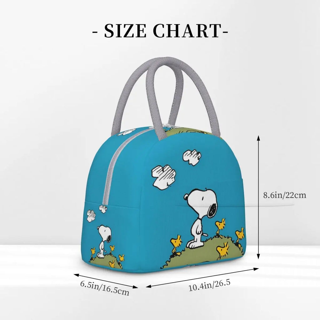 Snoopy Peanuts Insulated Lunch Bags Leakproof Meal Container Thermal Bag Lunch Box Tote School Travel Men Women