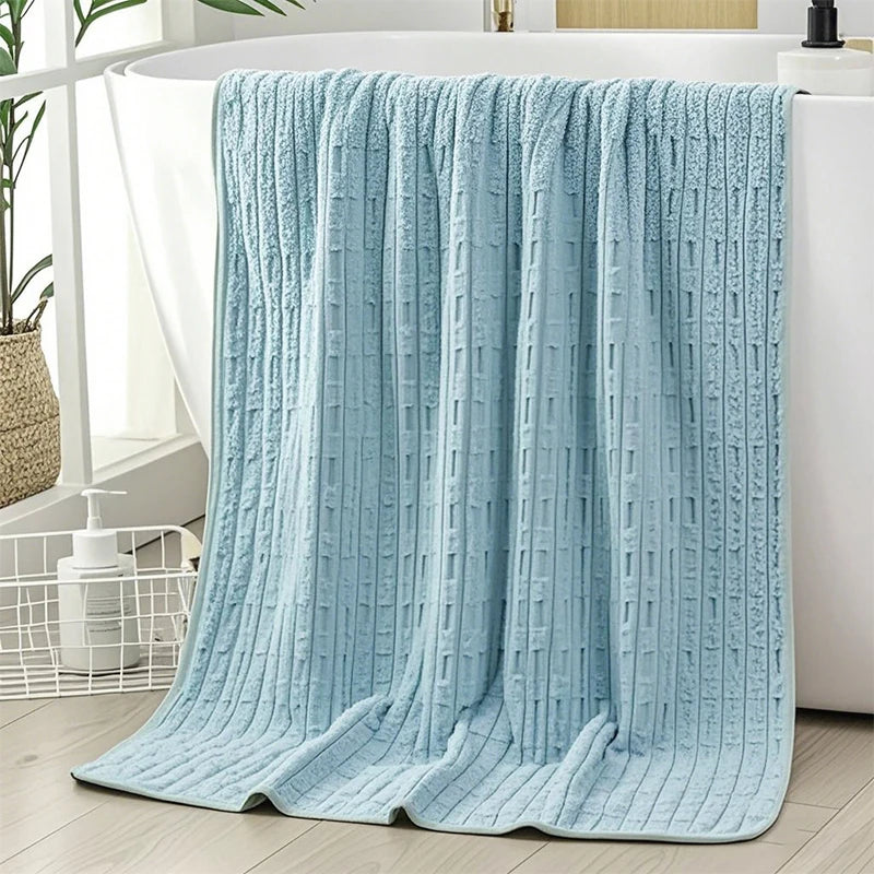 70*140cm Coral Fleece Shower Towel Absorbent Quickly Dry Soft Bath Towel Suitable for Home Beauty Salon Gym Face Washing Towels