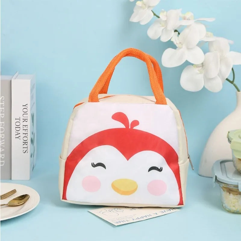 Lunch Bag Cute Cartoon Animal Lunch Box Large Capacity Thermal Cooler Bag