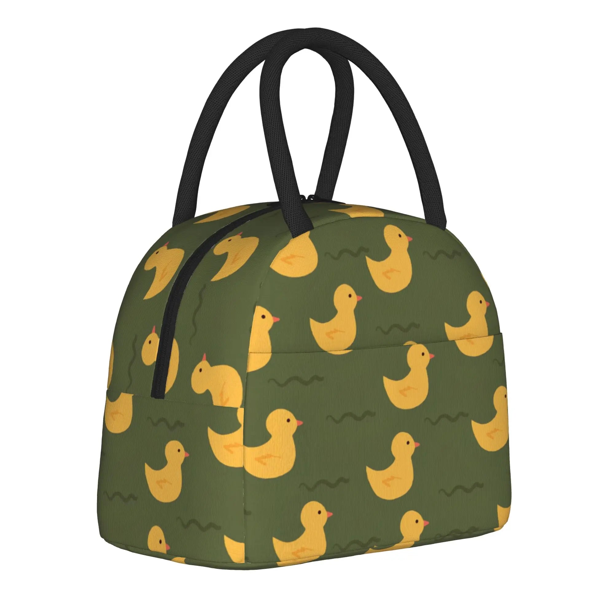 Cartoon Yellow Duck Pattern  Insulated Lunch Bags Thermal Bag Lunch Container  Leakproof Lunch Box Tote Food Storage Bags