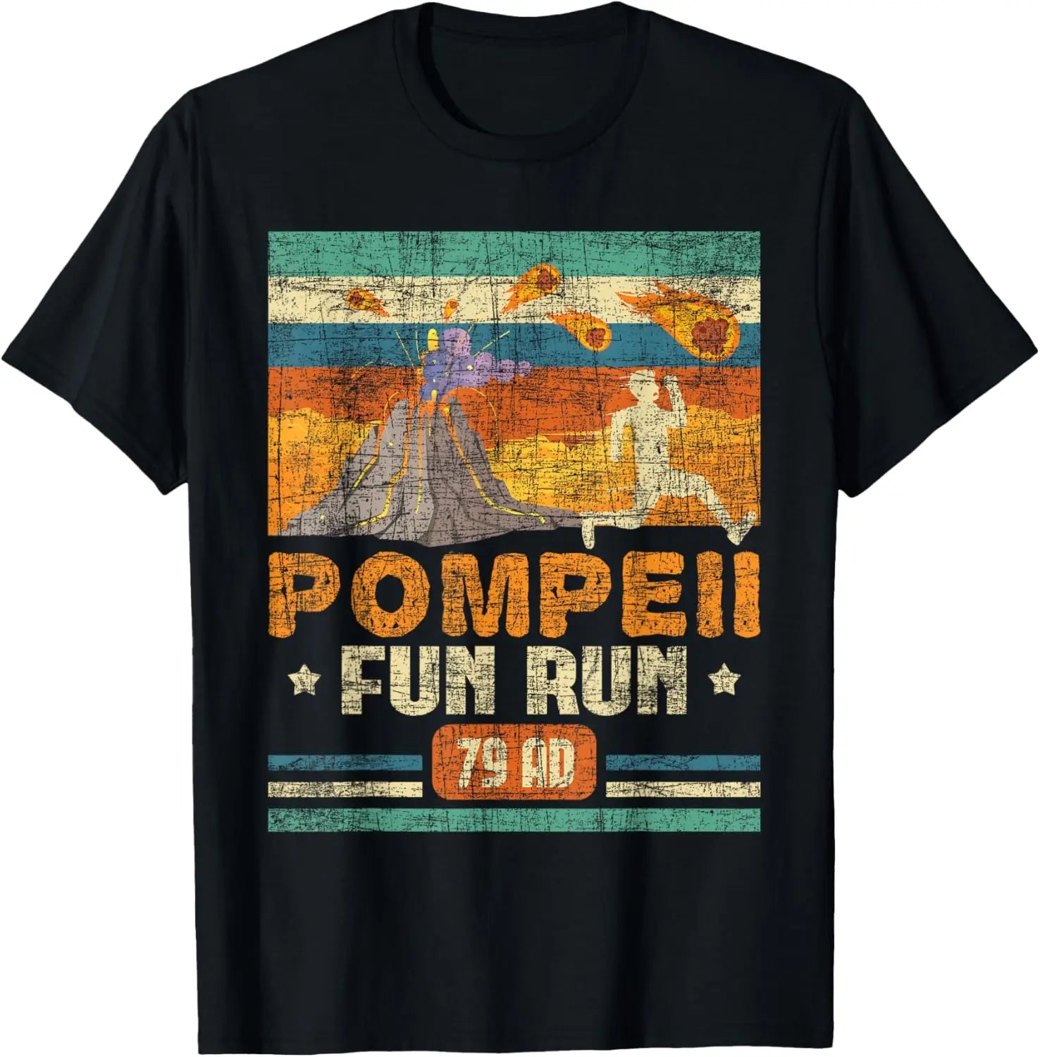 Pompeii Fun Run - Geography Volcanologist Volcanology T-Shirt Small