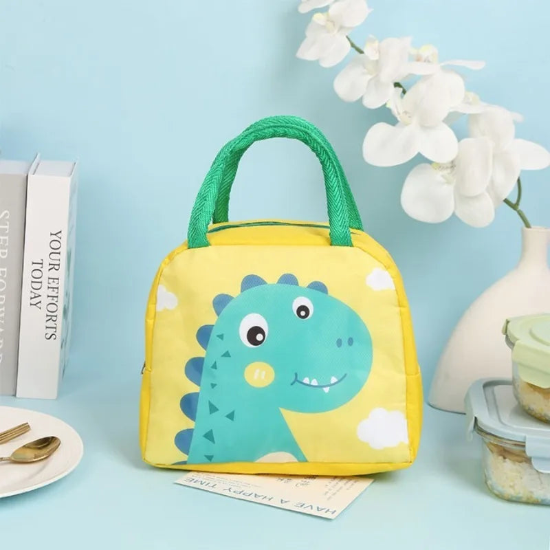 Lunch Bag Cute Cartoon Animal Lunch Box Large Capacity Thermal Cooler Bag