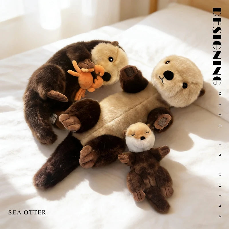 Sea Otter & Crab Plush Doll