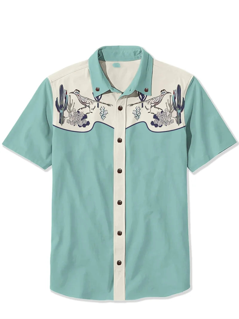 New Men's Summer Floral Casual Short Sleeved Shirt Comfortable Breathable High-quality Mens Top Ropa Y2k Barata Camisas De Homem