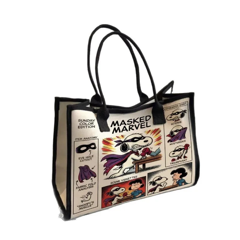 New Snoopy Cartoon Canvas Tote Bag