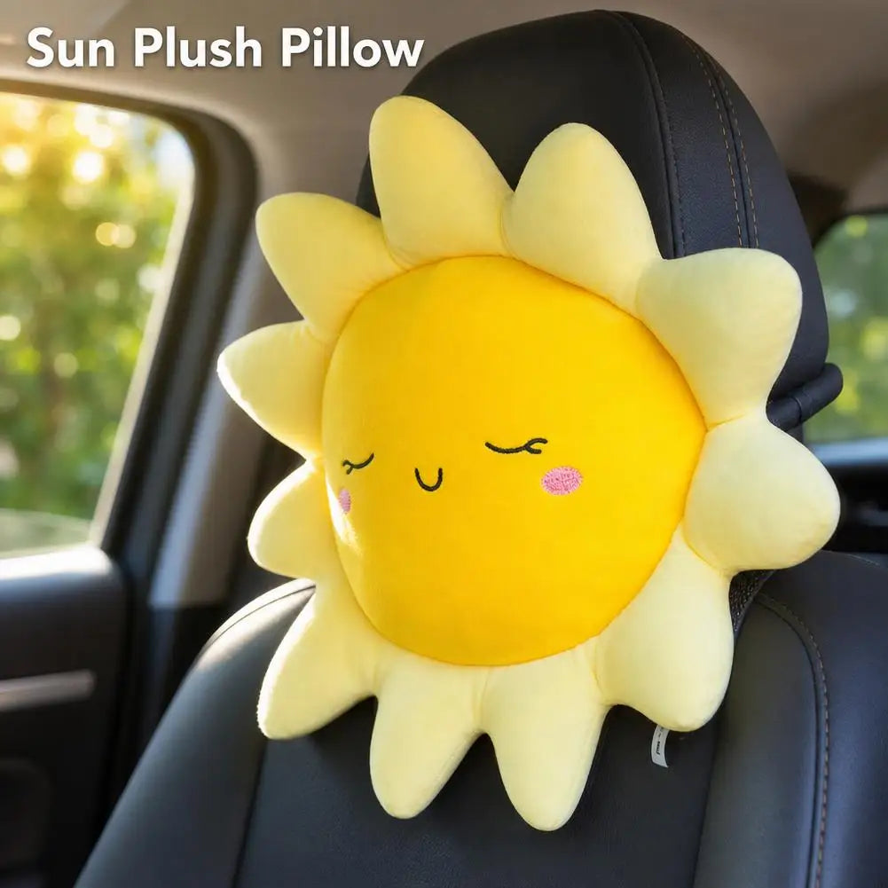 Sun & Cloud Plush Pillow,Cute Starry Sky Series Cushion,Perfect for Sofa/Bedroom Decor,Ideal Gift for Girls,Cozy Home Decoration