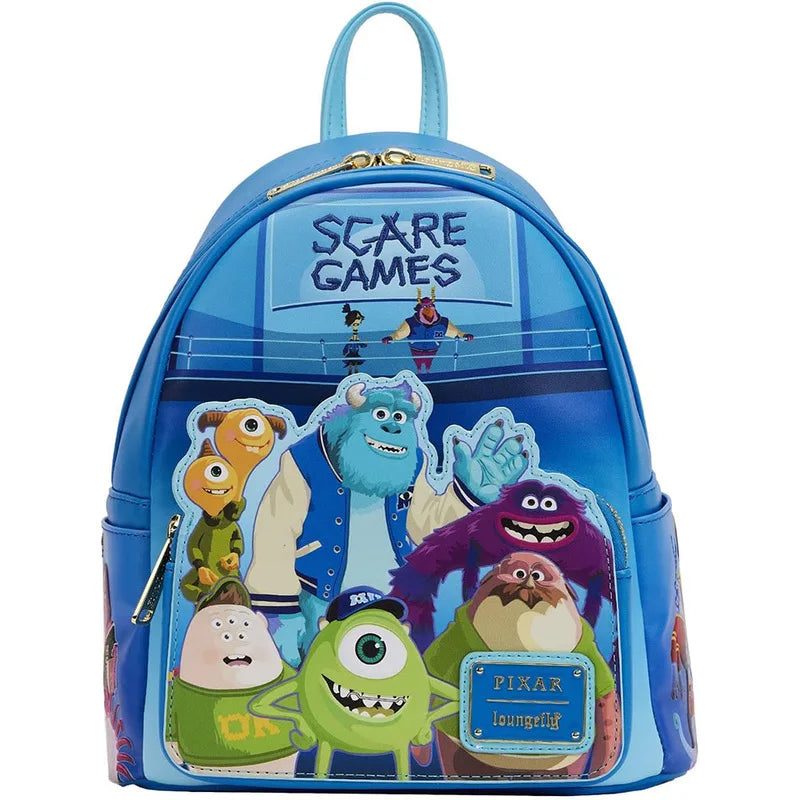 Loungefly backpacks, several varieties