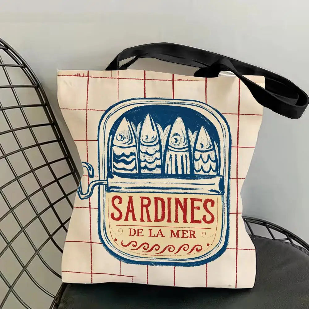 Sardine Can Canvas Tote Bag