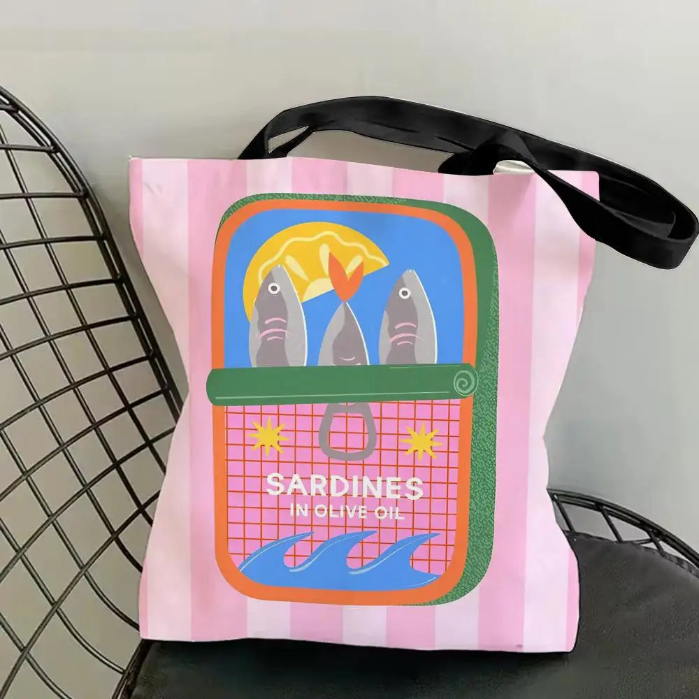 Sardine Can Canvas Tote Bag