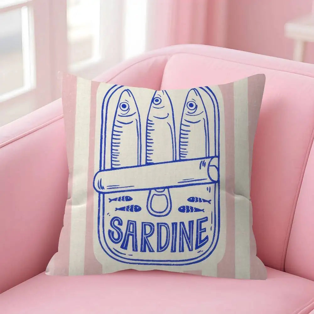 Sardine Can Decorative Pillow Cover