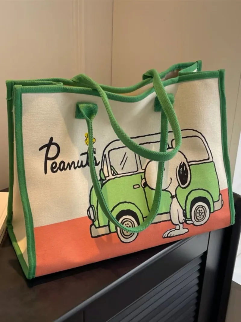 New Snoopy Cartoon Canvas Tote Bag