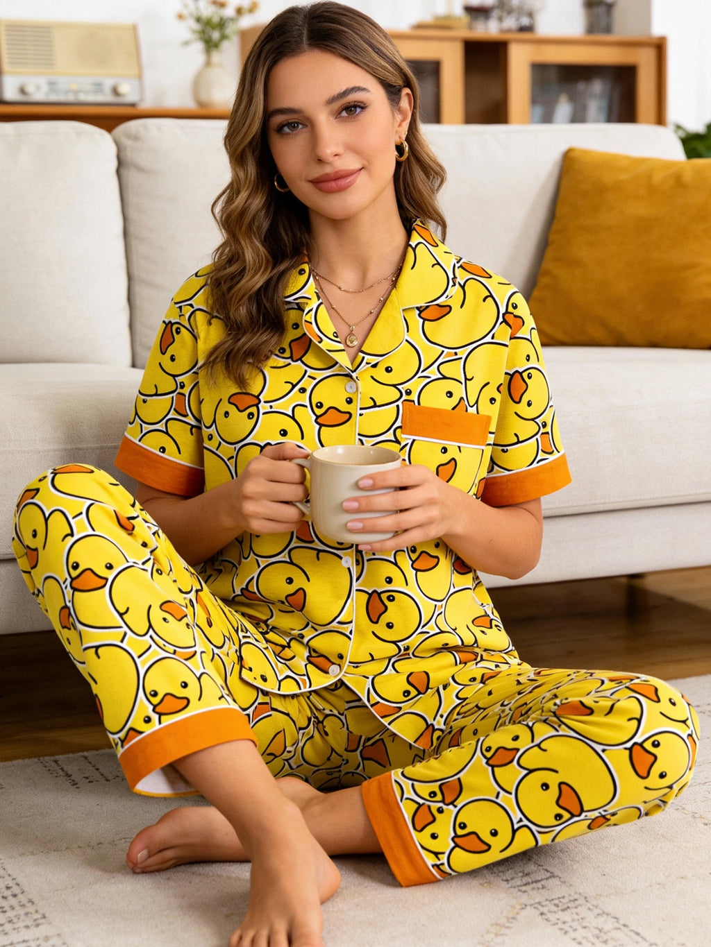 Duck, Duck, and more Ducks Pajama set