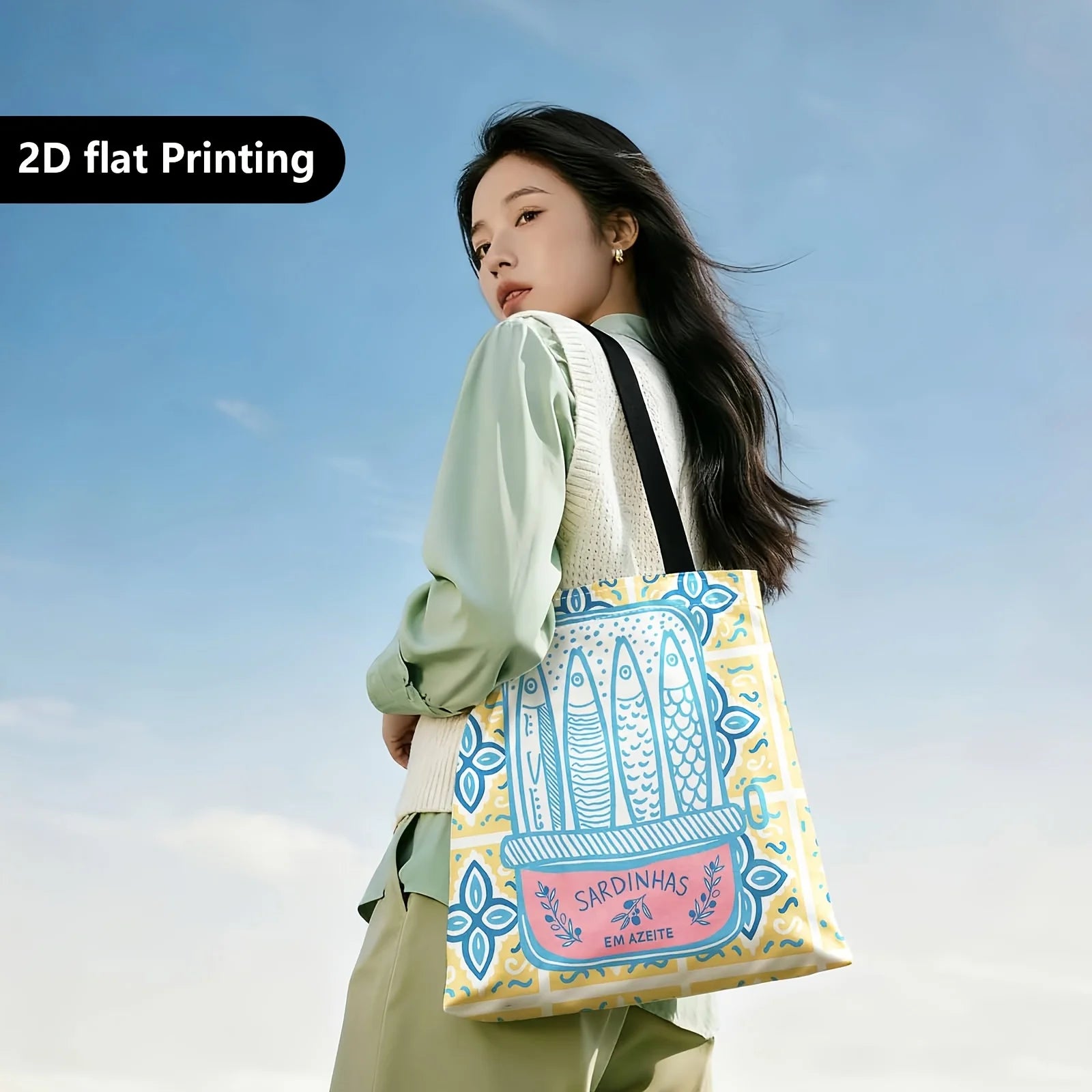Sardine Tile Tote Bag