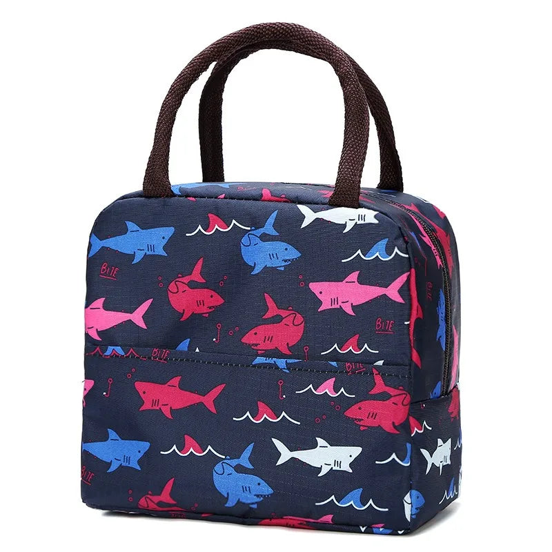 Lunch Bag Cute Cartoon Animal Lunch Box Large Capacity Thermal Cooler Bag