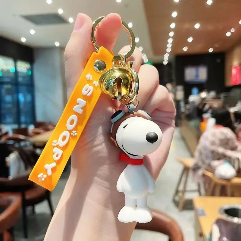 Snoopy Cute Doll Kawaii Trendy New Cartoon Schoolbag Charm Pendant Bag Jewelry Car Keychain Gift Christmas Creative Keychain