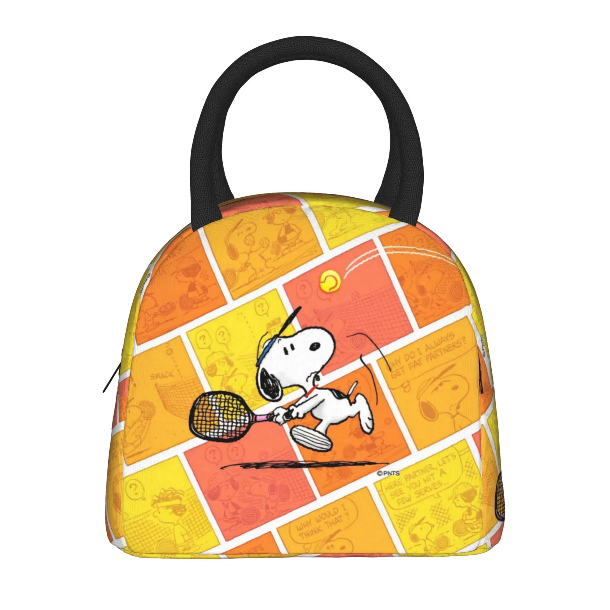 Snoopy Ice Cream Insulated Lunch Bag Cooler Bag Lunch Container Cartoon Leakproof Tote Lunch Box for Men Women Work  Picnic