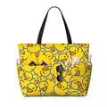 Yellow Classic Rubber Duck Beach Tote Bag Sport Gym Yoga Duffle Large Tote Bag Women Travel Bag Fitness bag