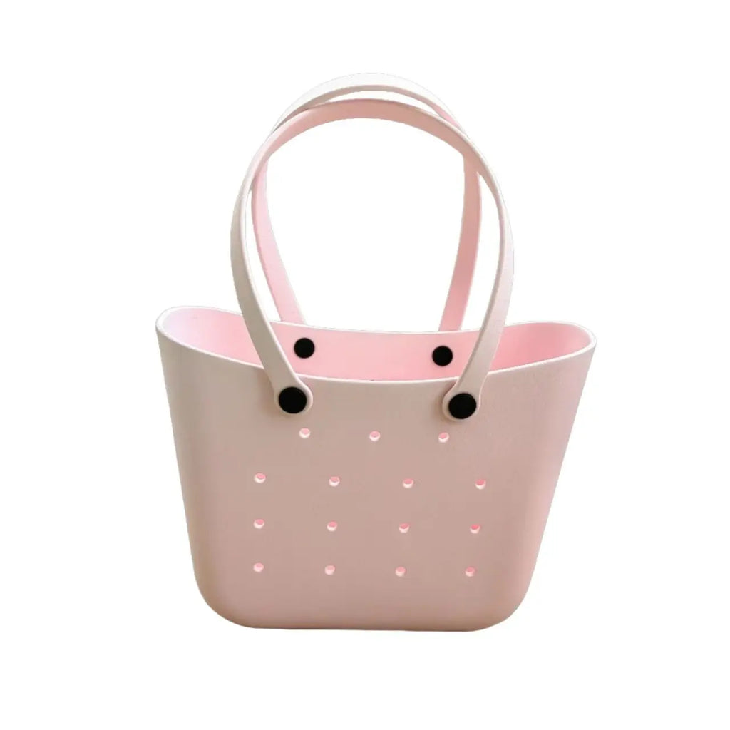 1PCS New Trend EVA Plastic Molded Beach Bag, Fashion Women Hand Shopping Good Helper, Multi-functional Makeup Storage