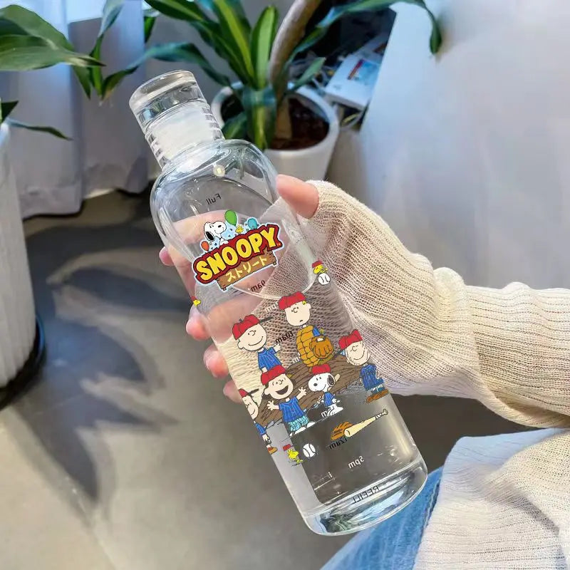 Snoopy Transparent Plastic Bottle
