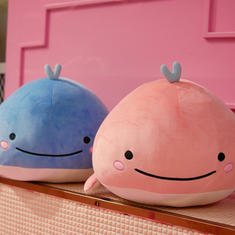 Mermaid approved pink or blue whale plushie