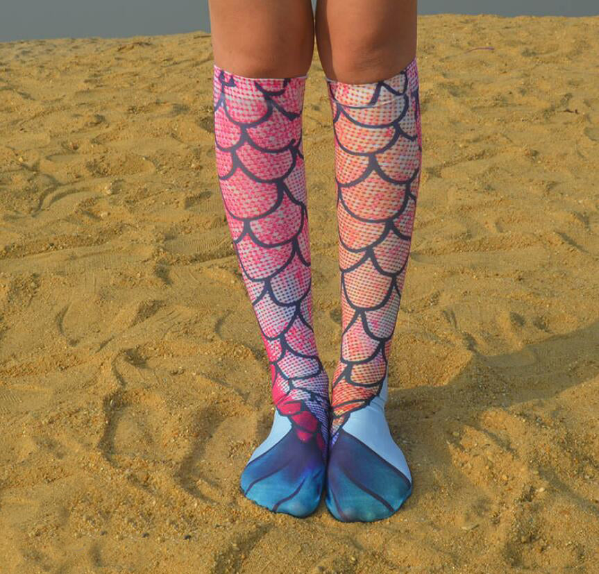 Women's Mermaid Print Socks
