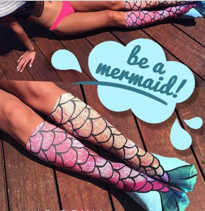 Mermaid Mid-Calf Socks (Pair)