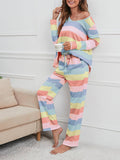 Stripe Printed Home Set: Pink / XL