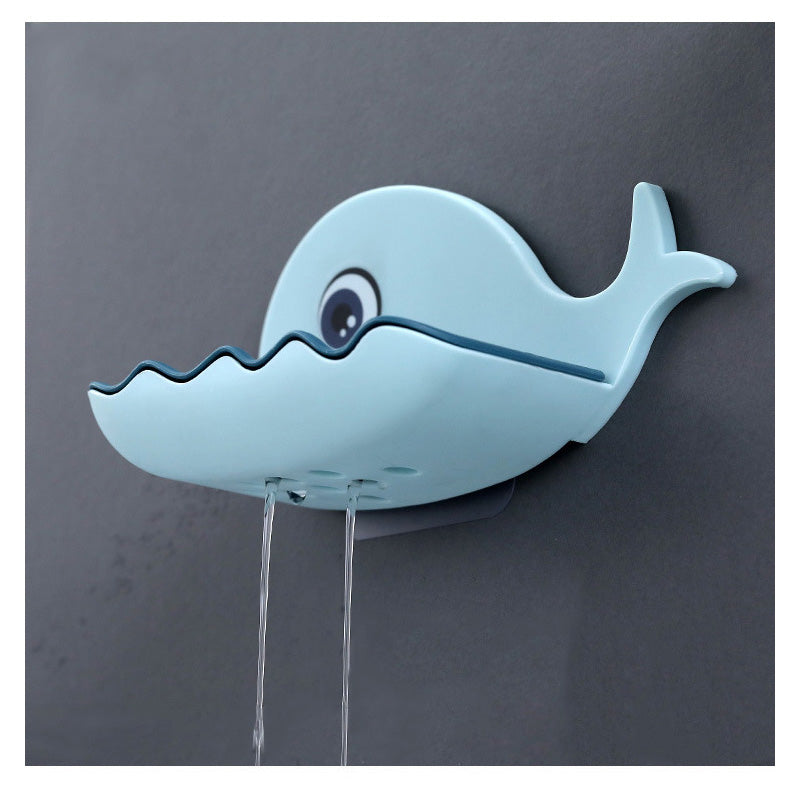Whale Shape Soap Holder and Sponge Storage Tray