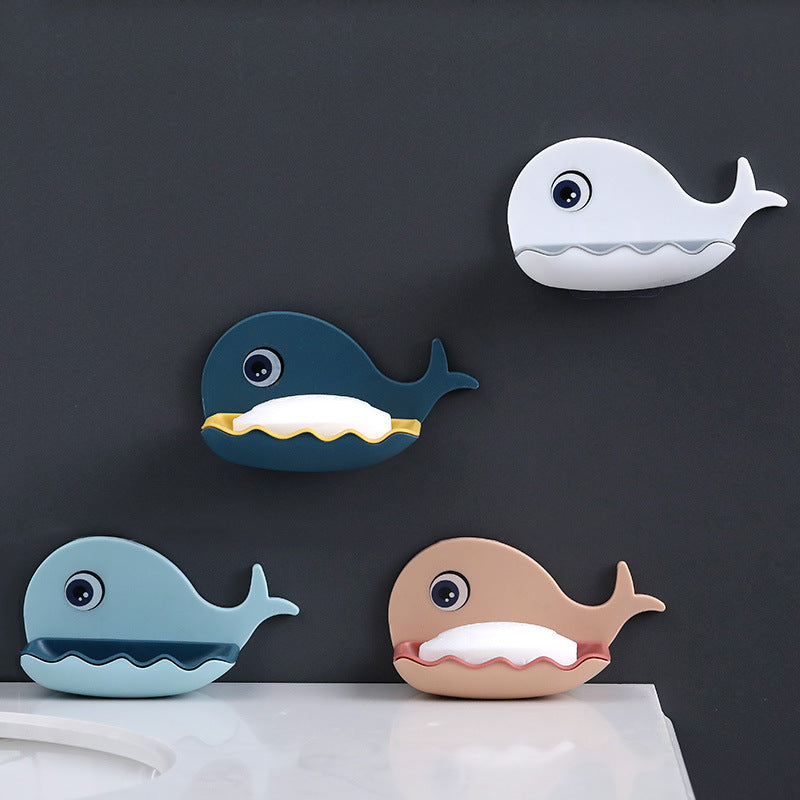 Whale Shape Soap Holder and Sponge Storage Tray